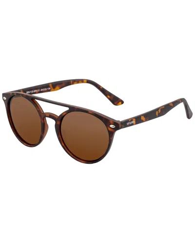 Simplify Unisex Ssu122 49 X 46mm Polarized Sunglasses In Brown