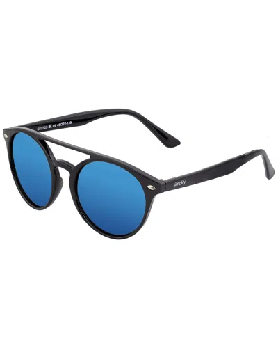 Simplify Unisex Ssu122 49 X 46mm Polarized Sunglasses In Blue