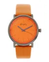 Simplify Unisex The 6200 Watch In Orange
