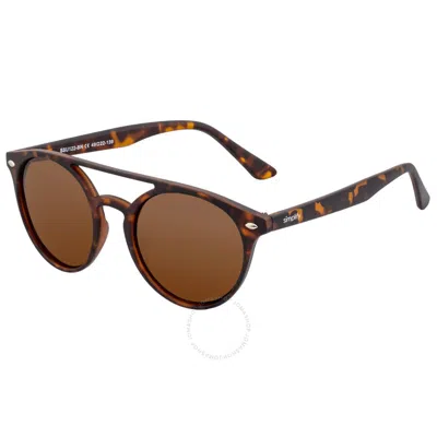 Simplify Unisex Ssu122 49 X 46mm Polarized Sunglasses In Brown