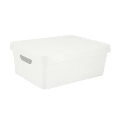 Simplify Vinto Storage Plastic Box In White