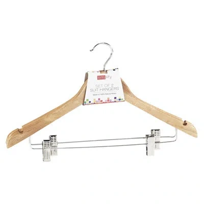 Simplify Wood Coat Hanger In Chrome