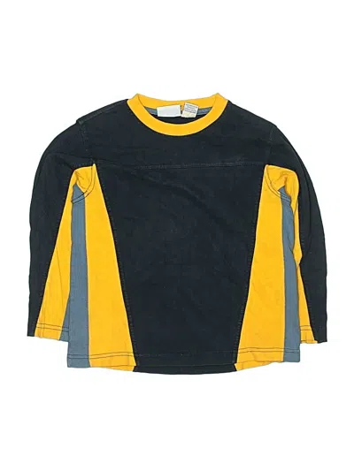 Pre-owned Simply Basic Kids' 3/4 Sleeve T-shirt In Yellow