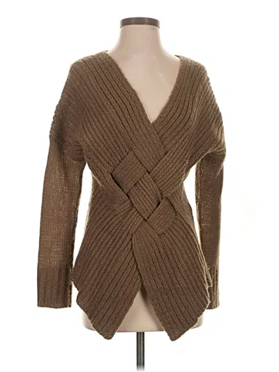 Pre-owned Simply Couture Cardigan Sweater In Brown