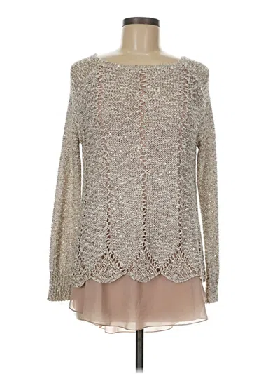 Pre-owned Simply Couture Pullover Sweater In Brown