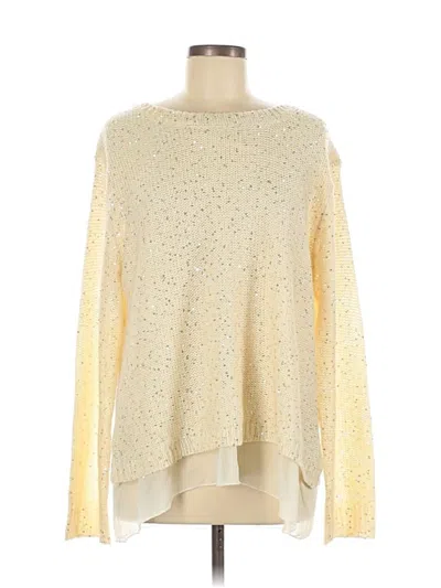 Pre-owned Simply Couture Pullover Sweater In Gold