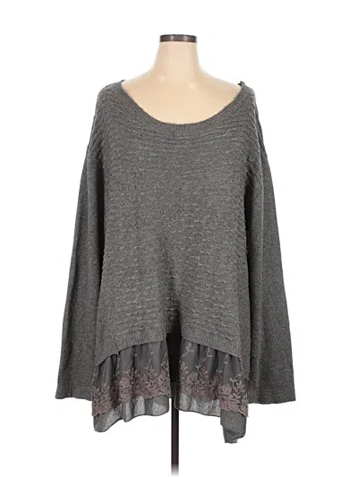 Pre-owned Simply Couture Pullover Sweater In Gray