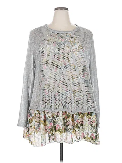 Pre-owned Simply Couture Pullover Sweater In Silver