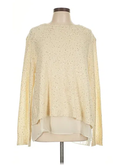 Pre-owned Simply Couture Pullover Sweater In White