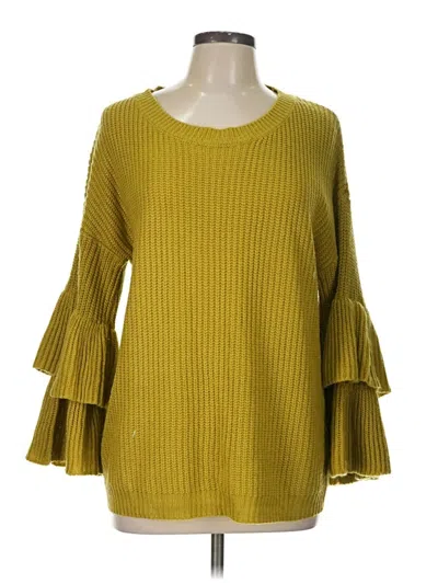 Pre-owned Simply Couture Pullover Sweater In Yellow