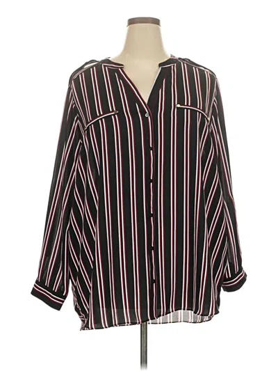 Pre-owned Simply Emma 3/4 Sleeve Blouse In Black
