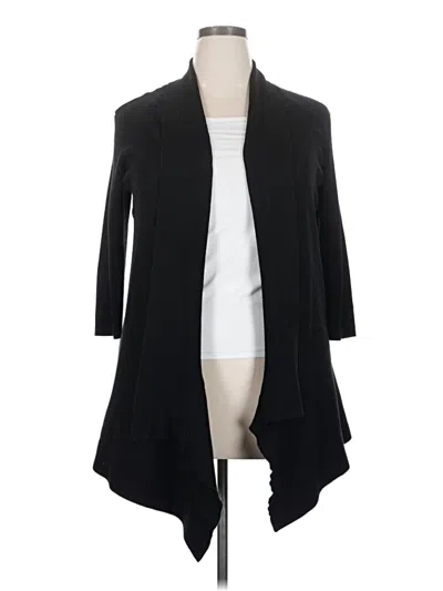 Pre-owned Simply Emma Cardigan Sweater In Black