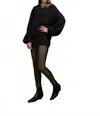 Simply Mila Avant-garde Asymmetrical Sweater In Black In Black