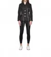 Simply Mila Baste Stitch Jacket In Black In Black