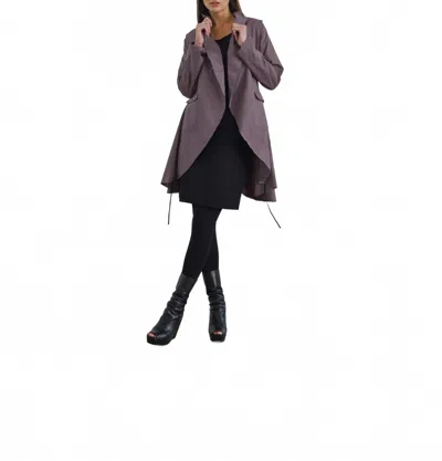 Simply Mila Imperial Coat In Grape In Purple
