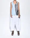 Simply Mila Irene Sleeveless Top In Celeste/spiral In Blue