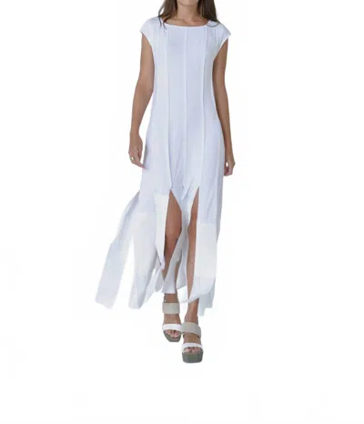Simply Mila Motion Panel Maxi Dress In White