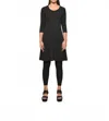 Simply Mila Traveler Dress In Black In Black