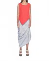 Simply Mila Uneven Hem Tank In Red In Red
