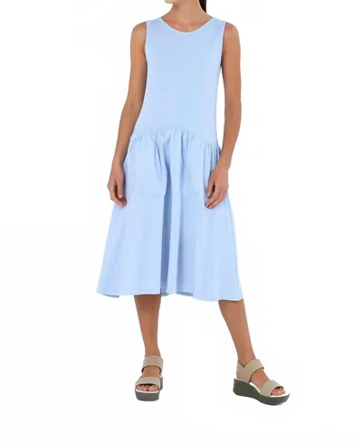 Simply Mila Women's Pocket Bags Dress In Sky Blue