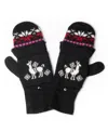Simply Natural Alpaca Glittens Gloves In Black