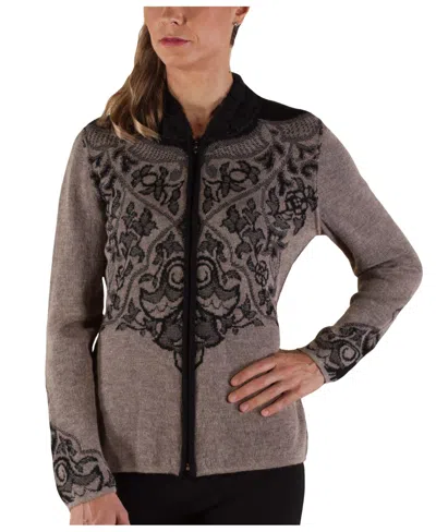 Simply Natural Ana Alpaca Long Sleeve Sweater In Taupe