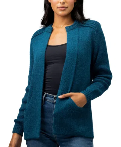 Simply Natural Linda Ebel Alpaca Sweater In Teal