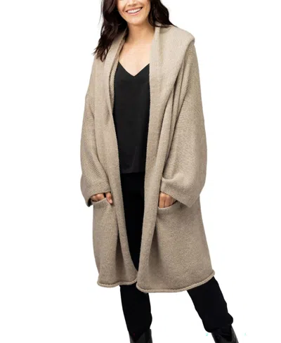 Simply Natural Regina Alpaca Long Sweater In Beige