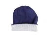 Simply Natural Reversible Ski Alpaca Hat In Navy,silver