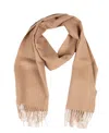 Simply Natural Solid Alpaca Scarf In Camel