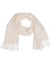 Simply Natural Solid Alpaca Scarf In Ivory