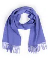 Simply Natural Solid Alpaca Scarf In Periwinkle