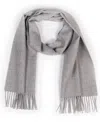 Simply Natural Solid Alpaca Scarf In Silver