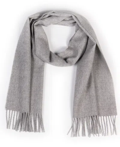 Simply Natural Solid Alpaca Scarf In Silver