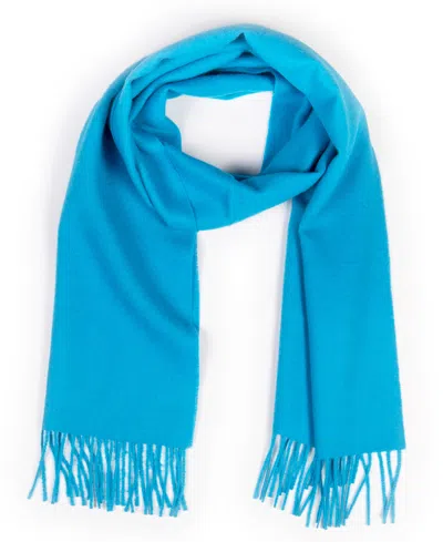 Simply Natural Solid Alpaca Scarf In Skyblue