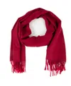 Simply Natural Solid Alpaca Scarf In Wine
