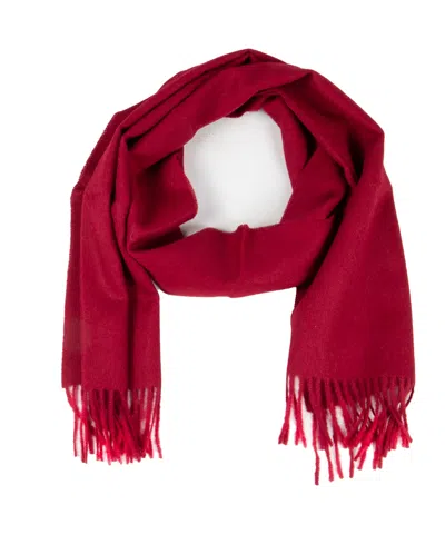 Simply Natural Solid Alpaca Scarf In Wine