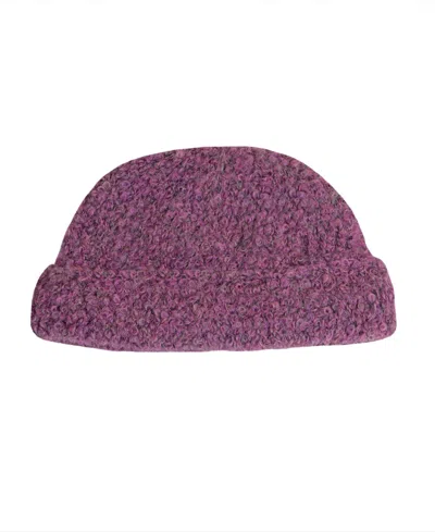 Simply Natural Women's Boucle Alpaca Peruvian Beanie In Rose