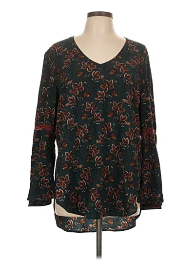 Pre-owned Simply Noelle 3/4 Sleeve Blouse In Black