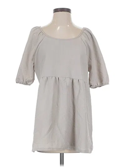 Pre-owned Simply Noelle 3/4 Sleeve Blouse In Gray