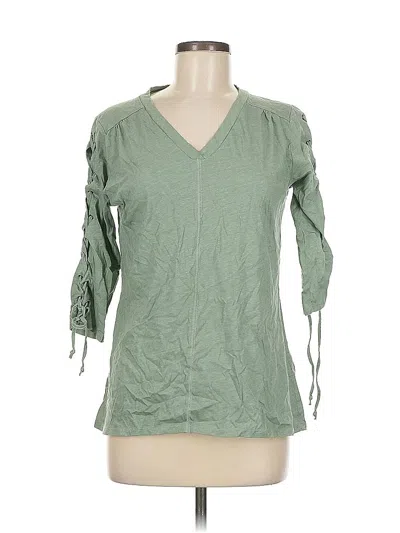 Pre-owned Simply Noelle 3/4 Sleeve T-shirt In Green