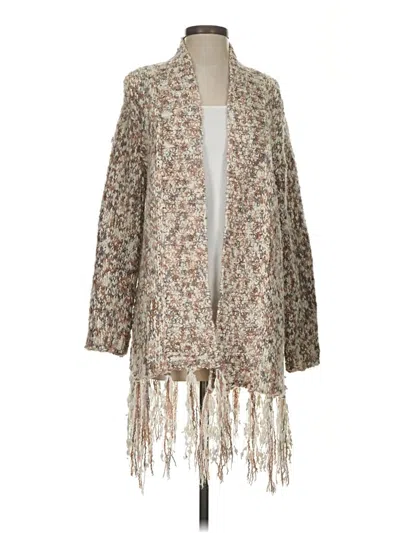 Pre-owned Simply Noelle Cardigan Sweater In Brown