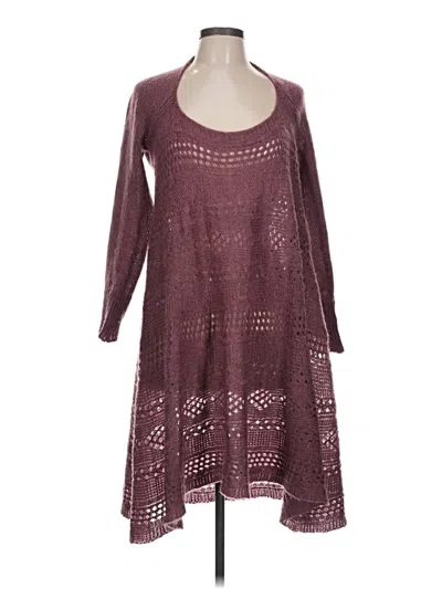 Pre-owned Simply Noelle Casual Dress In Burgundy