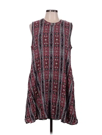 Pre-owned Simply Noelle Casual Dress In Burgundy