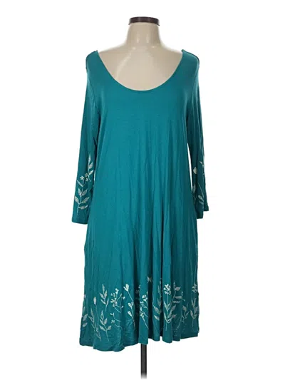 Pre-owned Simply Noelle Casual Dress In Teal