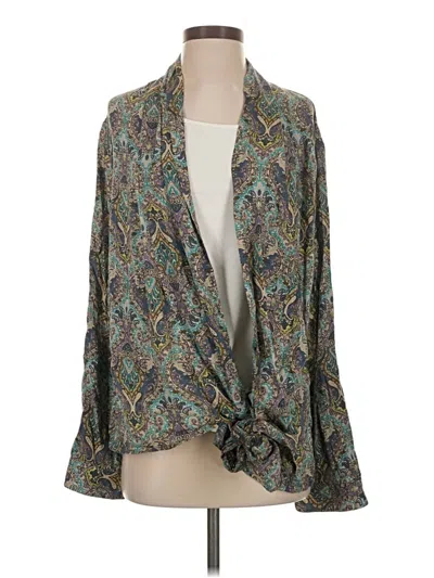 Pre-owned Simply Noelle Kimono In Blue