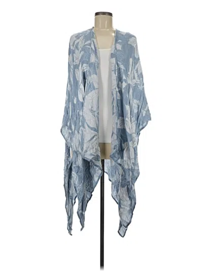 Pre-owned Simply Noelle Poncho In Blue