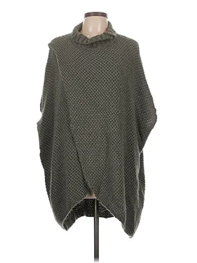 Pre-owned Simply Noelle Poncho In Gray