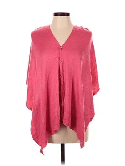 Pre-owned Simply Noelle Poncho In Pink
