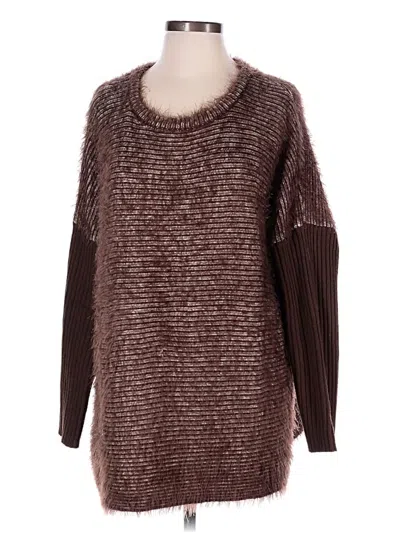 Pre-owned Simply Noelle Pullover Sweater In Brown